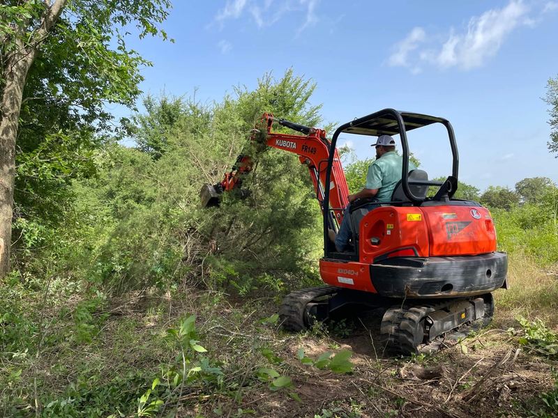 Mini ex clearing brush