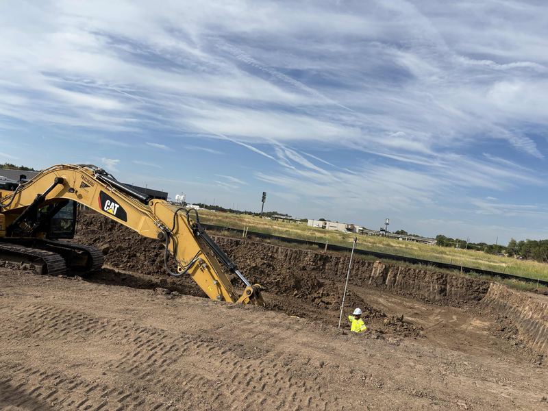 Digging a commercial excavation