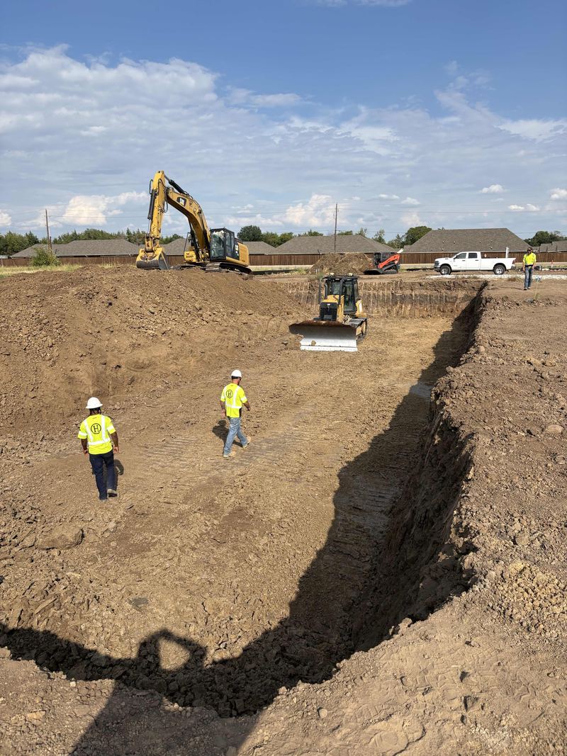 Crew and equipment in the hole